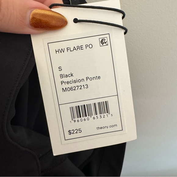 Theory Precision Ponte High-Waisted Flare Dress Pants Black - Picture 6 of 6